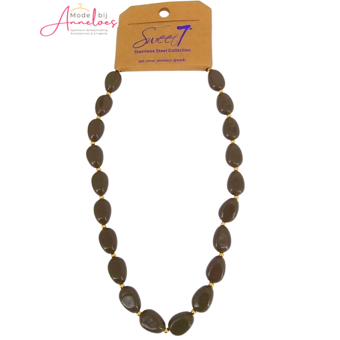 Sweet7 Ketting kort 101233039 Brown Sweet7 Ketting kort 101233039 Brown